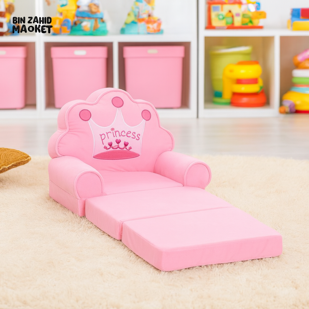 CHILDPLUSH SPONGE 3 LAYERS STUFF SOFA PINK PRINCESS