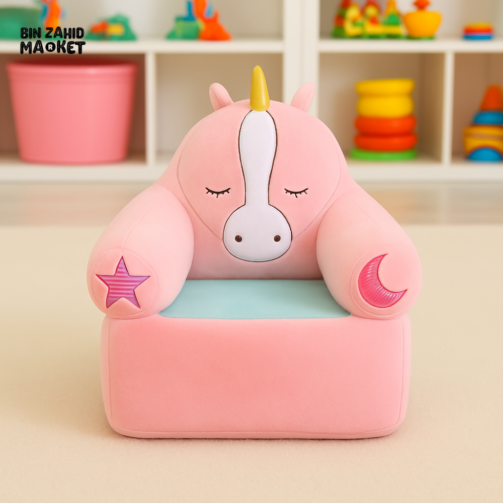 CHILDPLUSH SPONGE STUFF SOFA PINK UNICORN