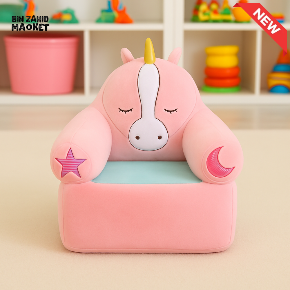 CHILDPLUSH SPONGE STUFF SOFA PINK UNICORN