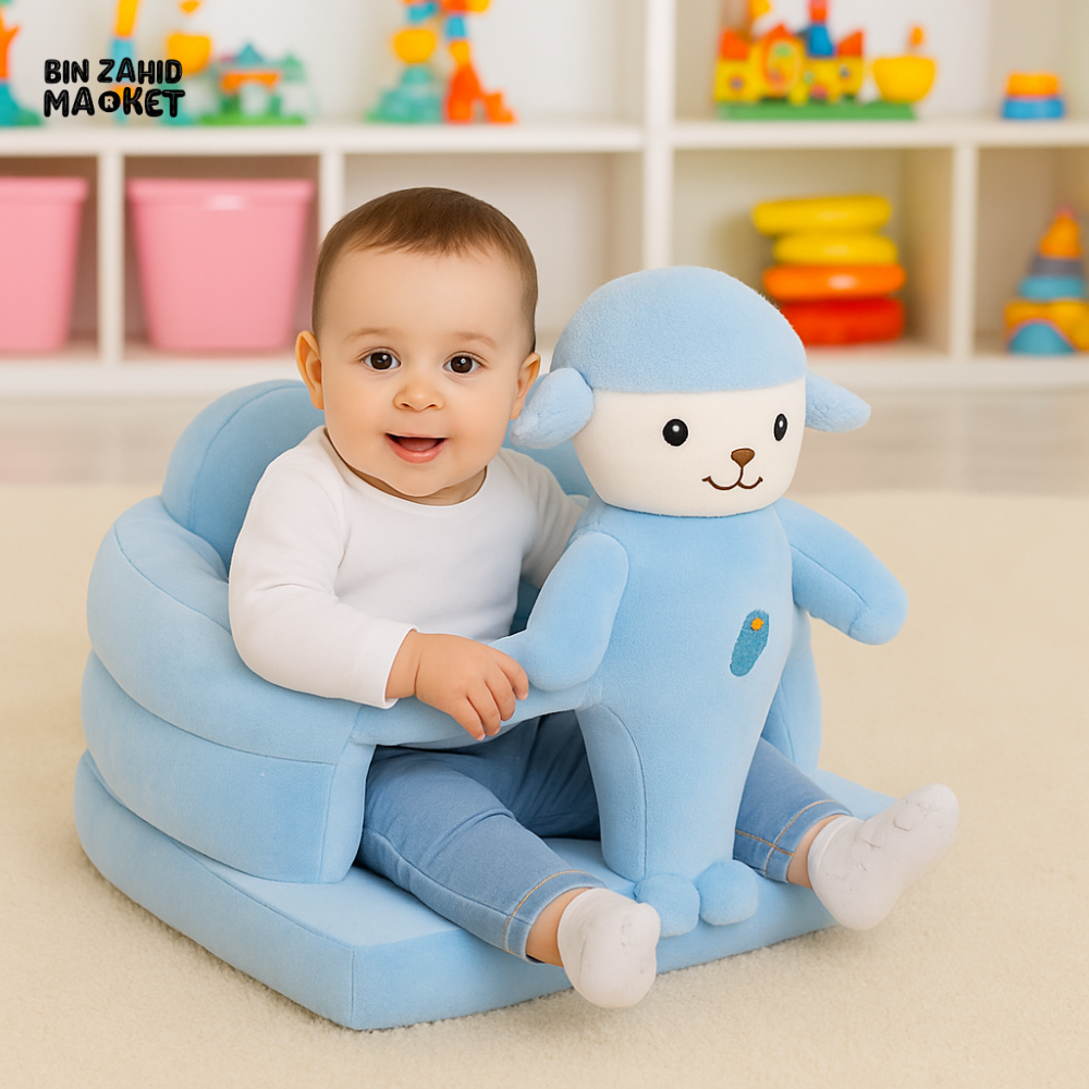 CHILDPLUSH SQUARE CARTOON STUFF SEAT LAMB
