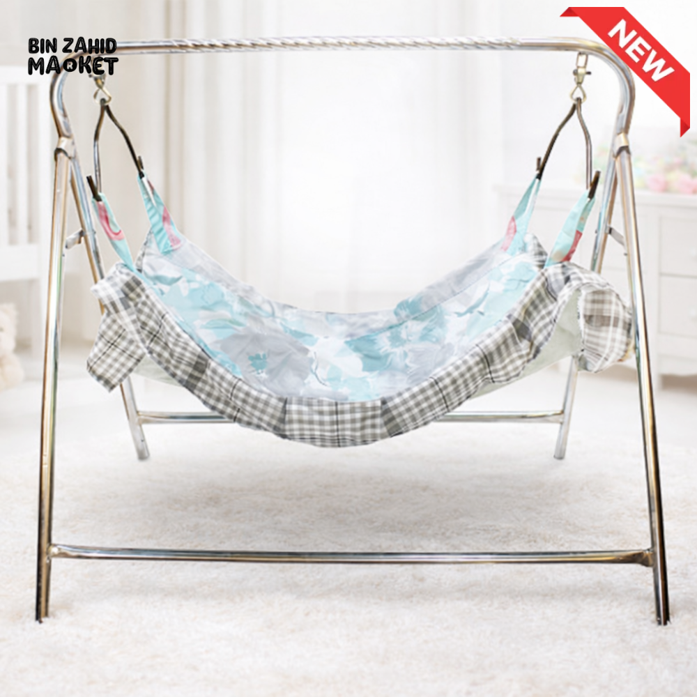 CHILDPUSH HAMMOCK BABY IRON SWING WITH MOSQUITO NET