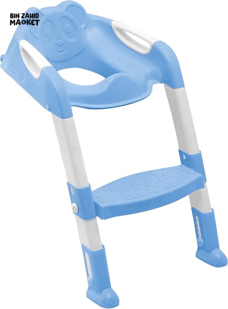 CHILDREN'S TOILET LADDER CHAIR – TODDLER TRAINING SEAT FOR BOYS & GIRLS WITH NON-SLIP STEPS - BLUE