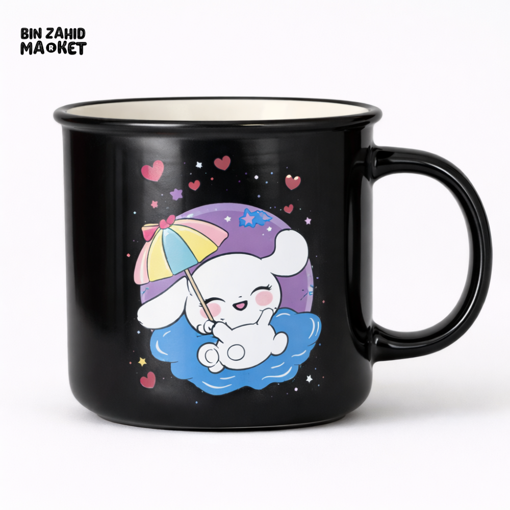 CINNAMOROLL CARTOON CERAMIC MUG – CUTE BLACK COFFEE & TEA CUP