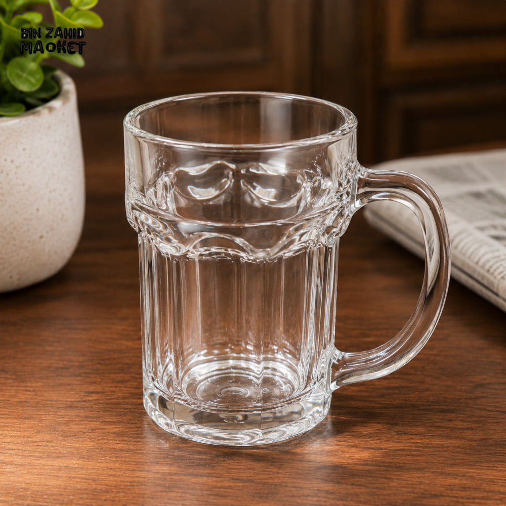 CLEAR GLASS BEER MUG - Mugs