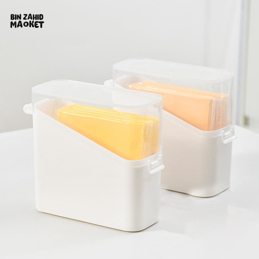 CLEAR PLASTIC FOOD STORAGE CONTAINER – FRIDGE ORGANIZER FOR CHEESE SPICES & COSMETIC SAMPLES