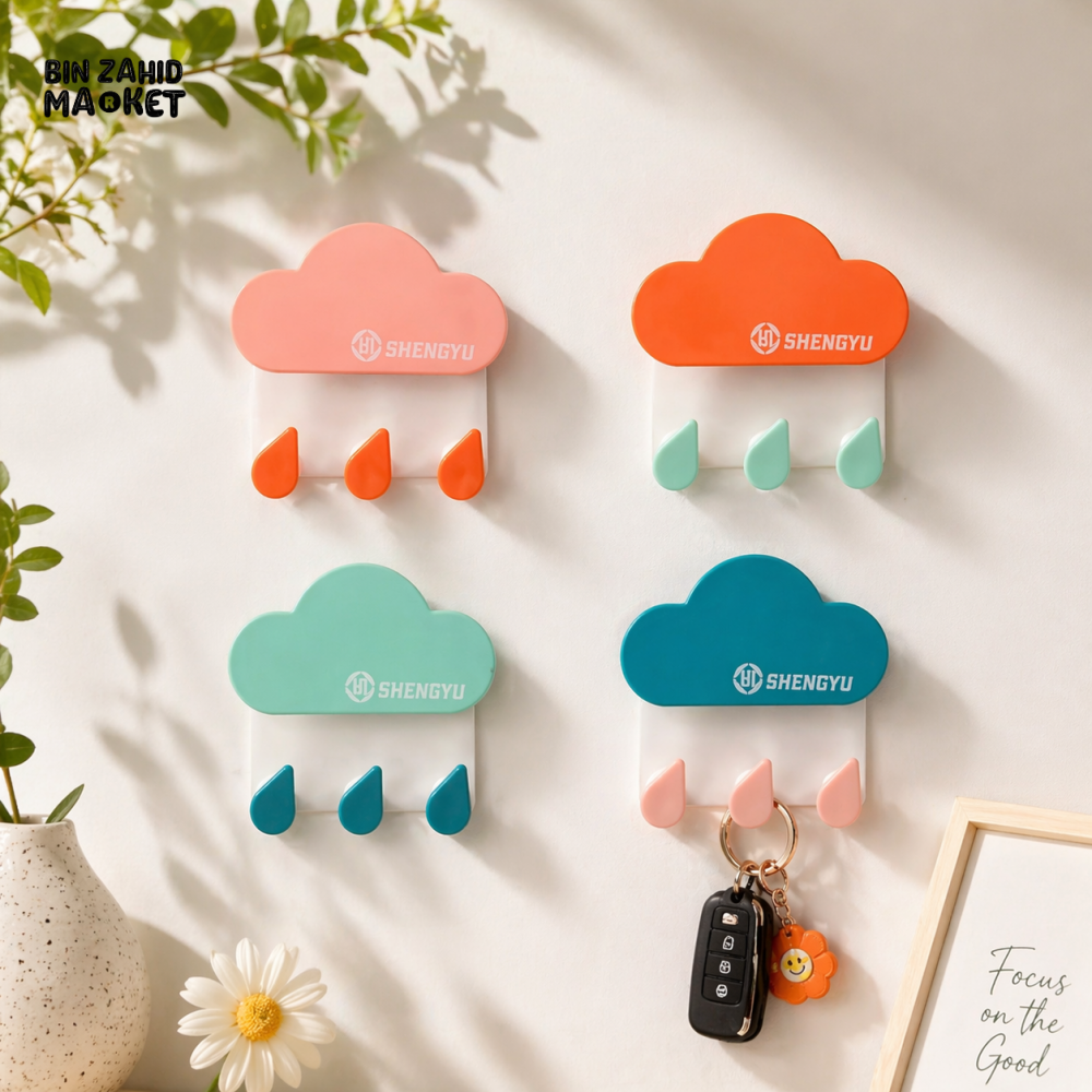 CLOUD SHAPE MULTI HOOK WALL HANGER