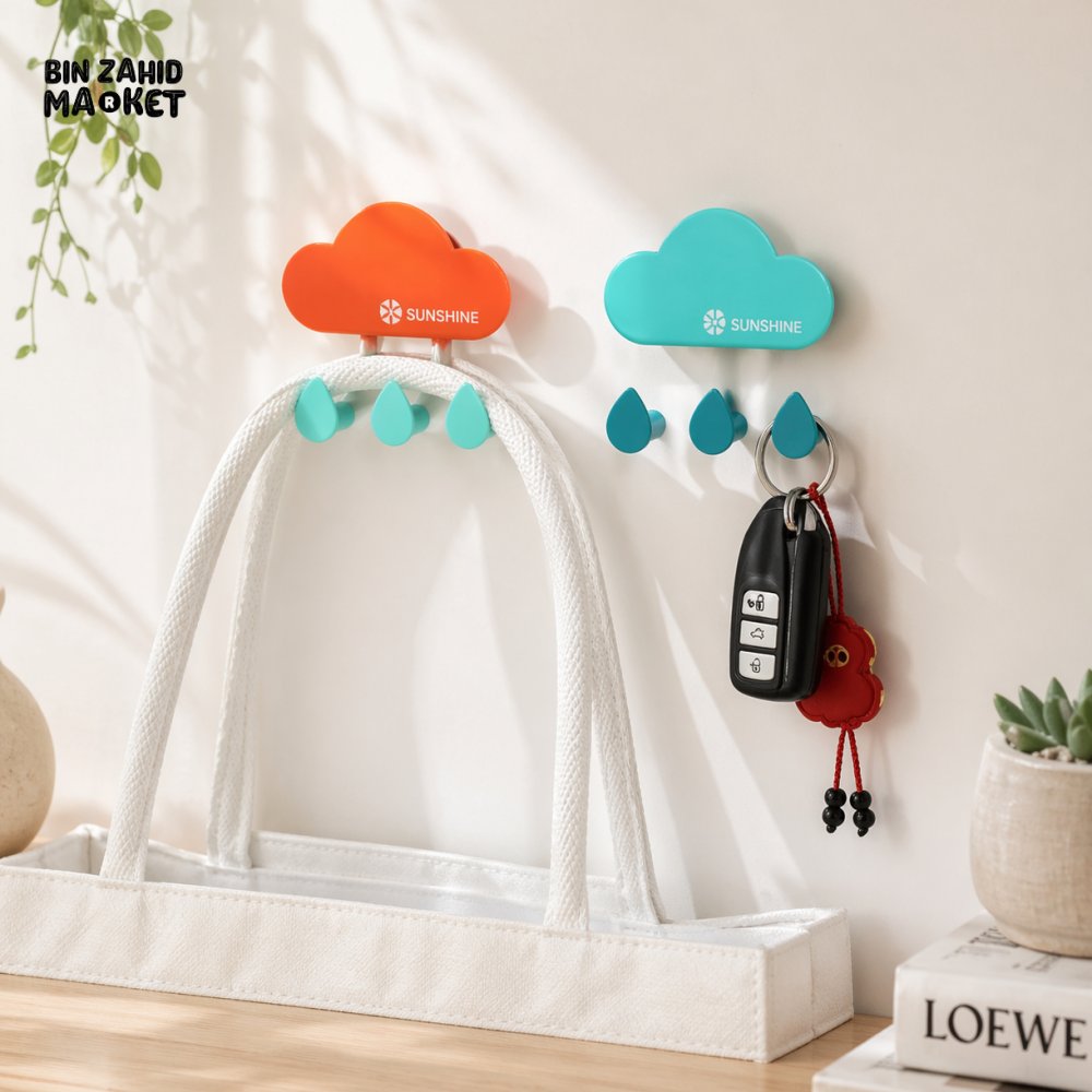 CLOUD SHAPE MULTI HOOK WALL HANGER