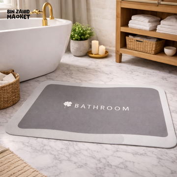 CLOVER BATHROOM SUPER ABSORBENT NON-SLIP FLOOR MAT
