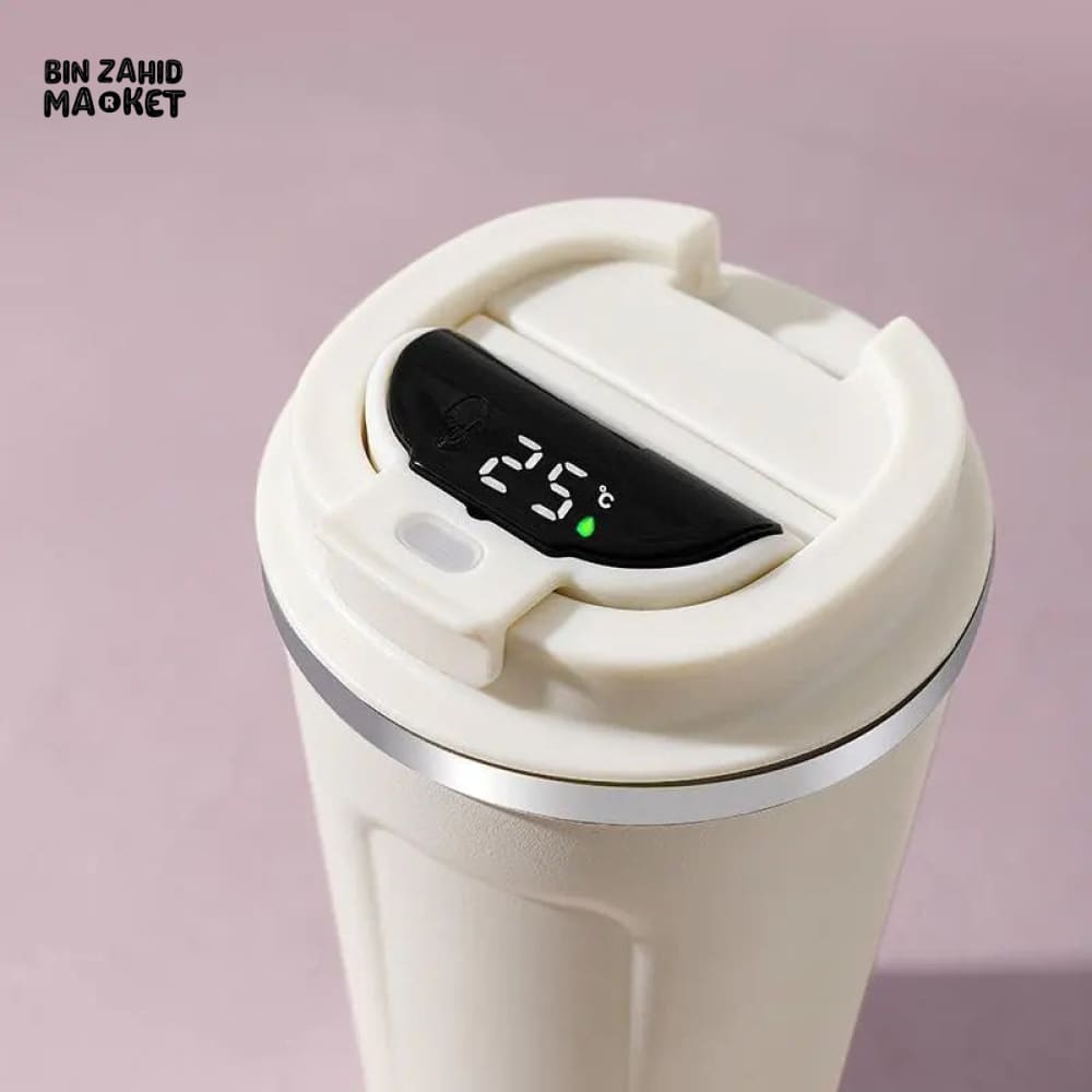 COFFEE CUP WITH TEMPERATURE DISPLAY