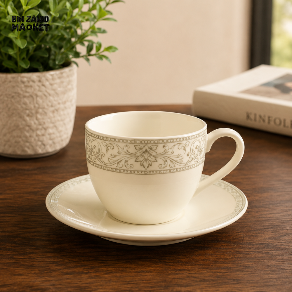 COFFEE MUG CUP & SAUCER SET 6 PCS - Cups & Saucers