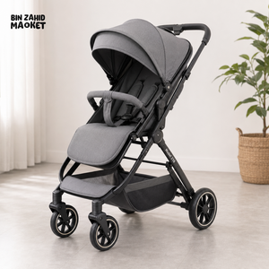 COMPACT LUXURY BABY STROLLER - GREY
