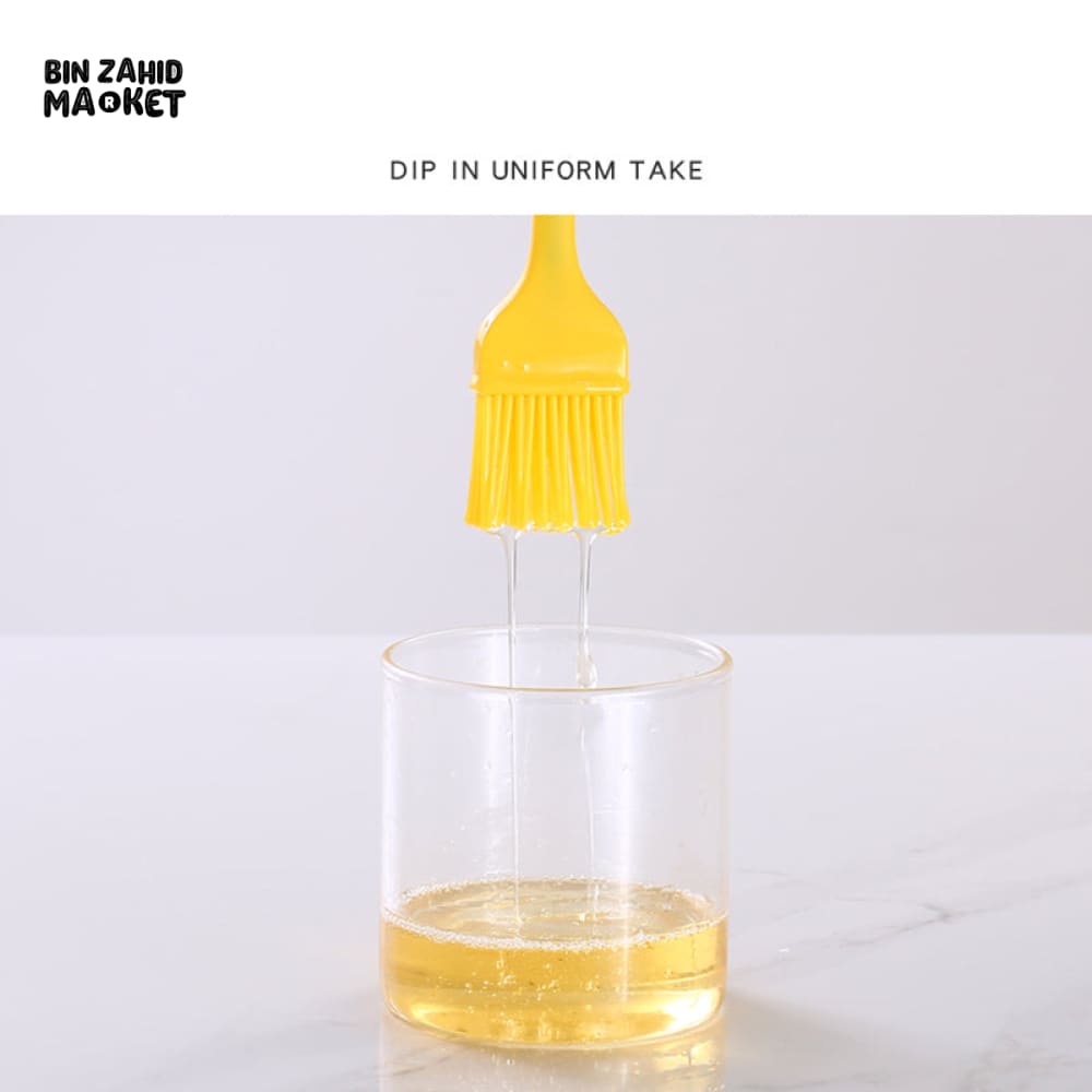 COOKING & GRILLING OIL BRUSH – HIGH-TEMP FOOD-SAFE SILICONE PASTRY BRUSH