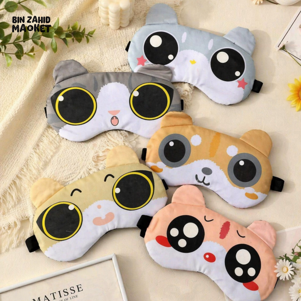 COOLING SLEEP MASK WITH ICE GEL – LIGHT BLOCKING EYE COVER