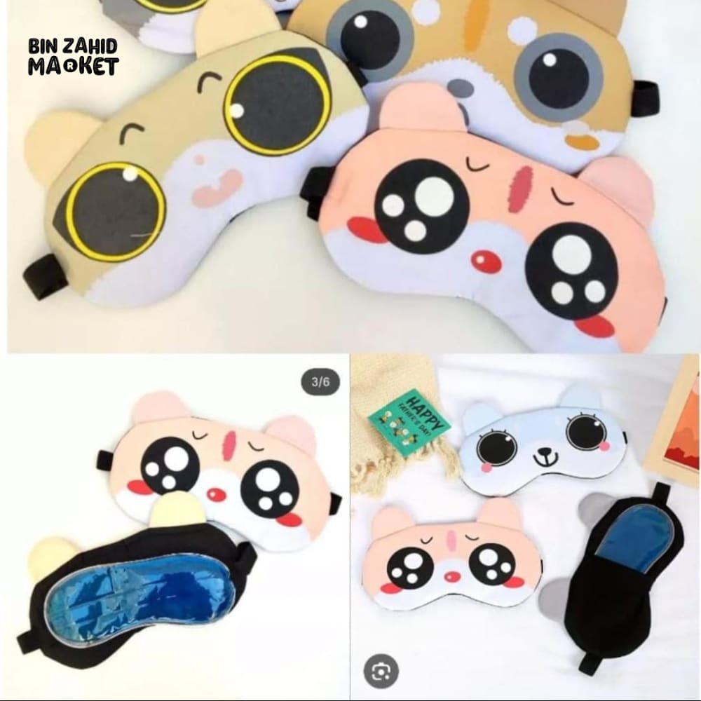 COOLING SLEEP MASK WITH ICE GEL – LIGHT BLOCKING EYE COVER