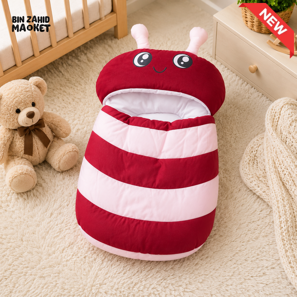 COTTON POLYESTER BABY SLEEPING BAG WITH CARTOON BEE DESIGN