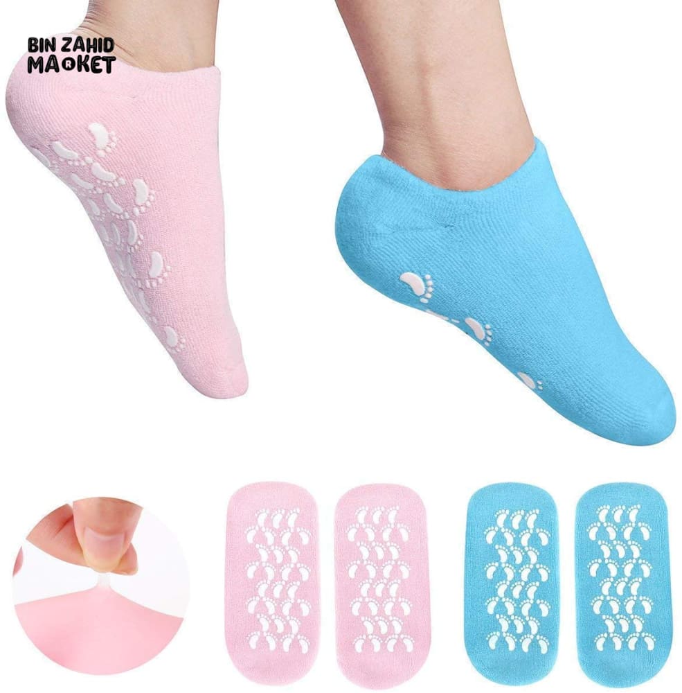 CRACK HEALS SILICONE MOISTURIZING GEL SOCKS