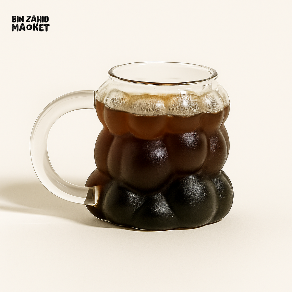 Creative Bubble-Shaped Glass Cup