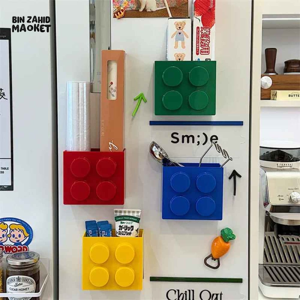 CREATIVE BUILDING BLOCK MAGNETIC STORAGE BOX SET 1 PIECE