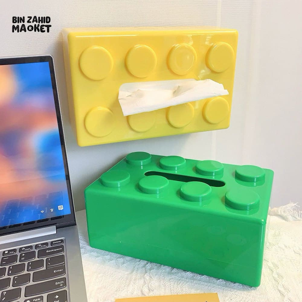 CREATIVE BUILDING BLOCK TISSUE BOX