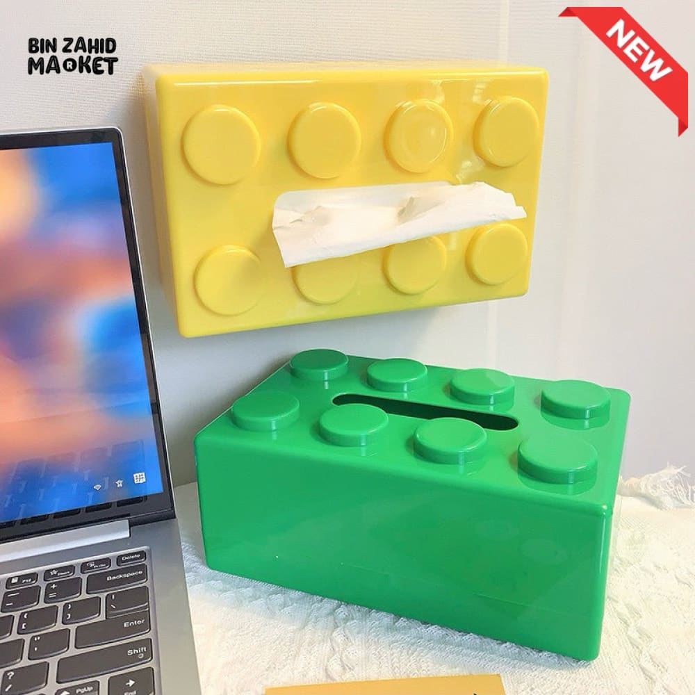 CREATIVE BUILDING BLOCK TISSUE BOX
