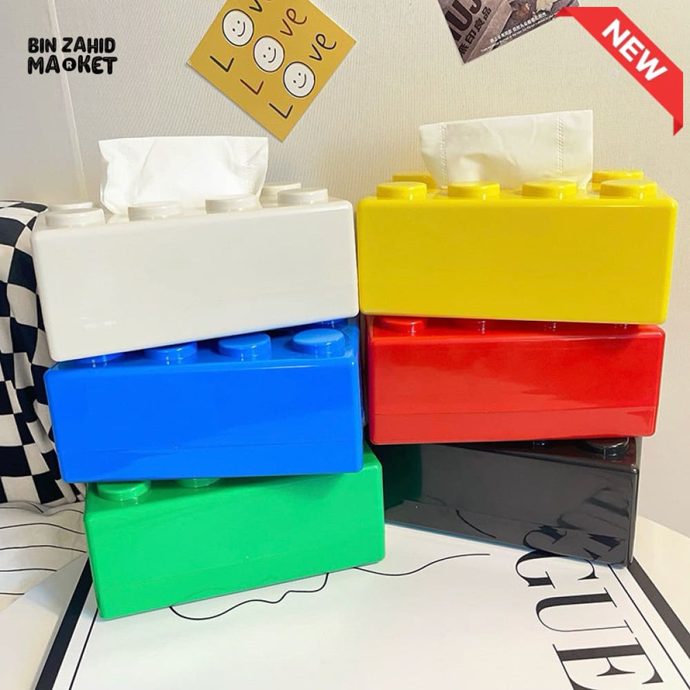 CREATIVE BUILDING BLOCK TISSUE BOX