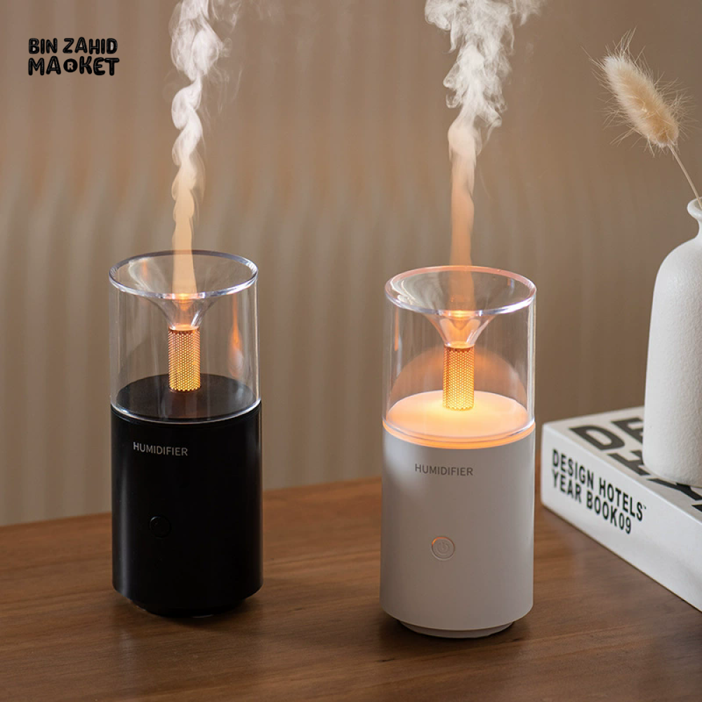 CREATIVE CANDLE LIGHT AROMATHERAPY DIFFUSER – TYPE-C USB ULTRASONIC COOL MIST HUMIDIFIER