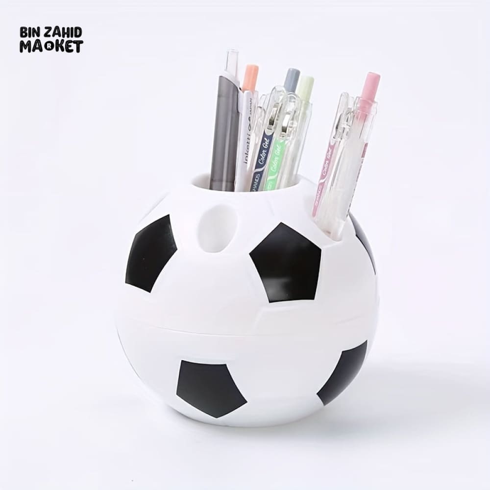 CREATIVE FOOTBALL DESK ORGANIZER – DURABLE PEN STAND FOR HOME SCHOOL OFFICE