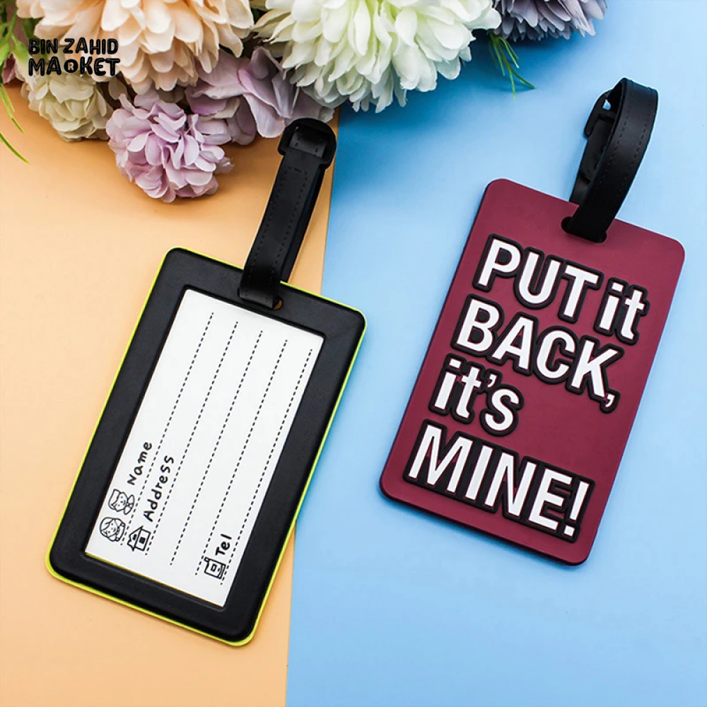 CREATIVE LETTER LUGGAGE TAG SILICONE PORTABLE LABEL