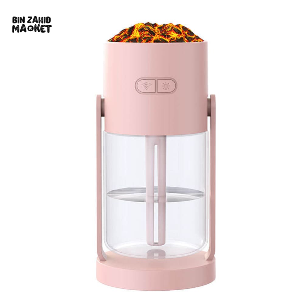 CREATIVE VOLCANO AIR HUMIDIFIER – USB DESKTOP MIST MAKER WITH LED FLAME LIGHT