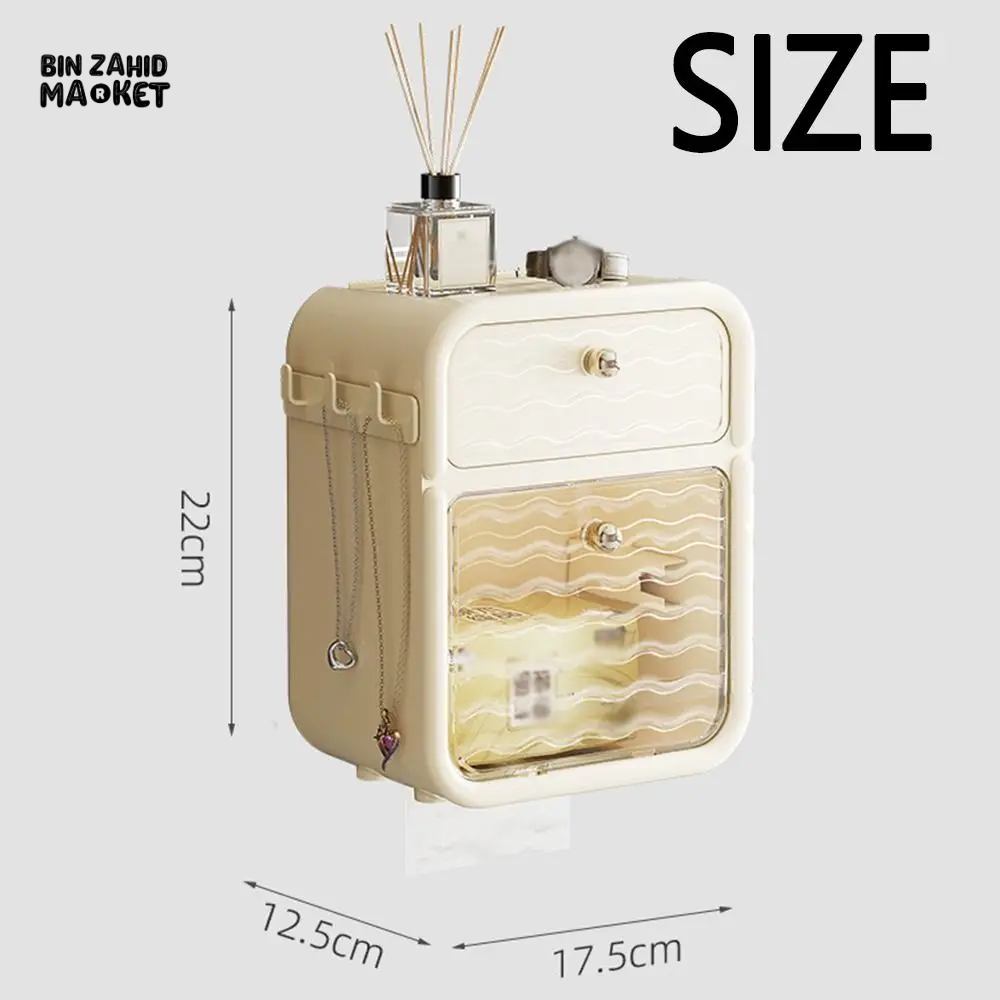 CREATIVE WALL-MOUNTED PAPER TOWEL HOLDER STURDY PLASTIC NAPKIN DISPENSER FOR KITCHEN & BATHROOM