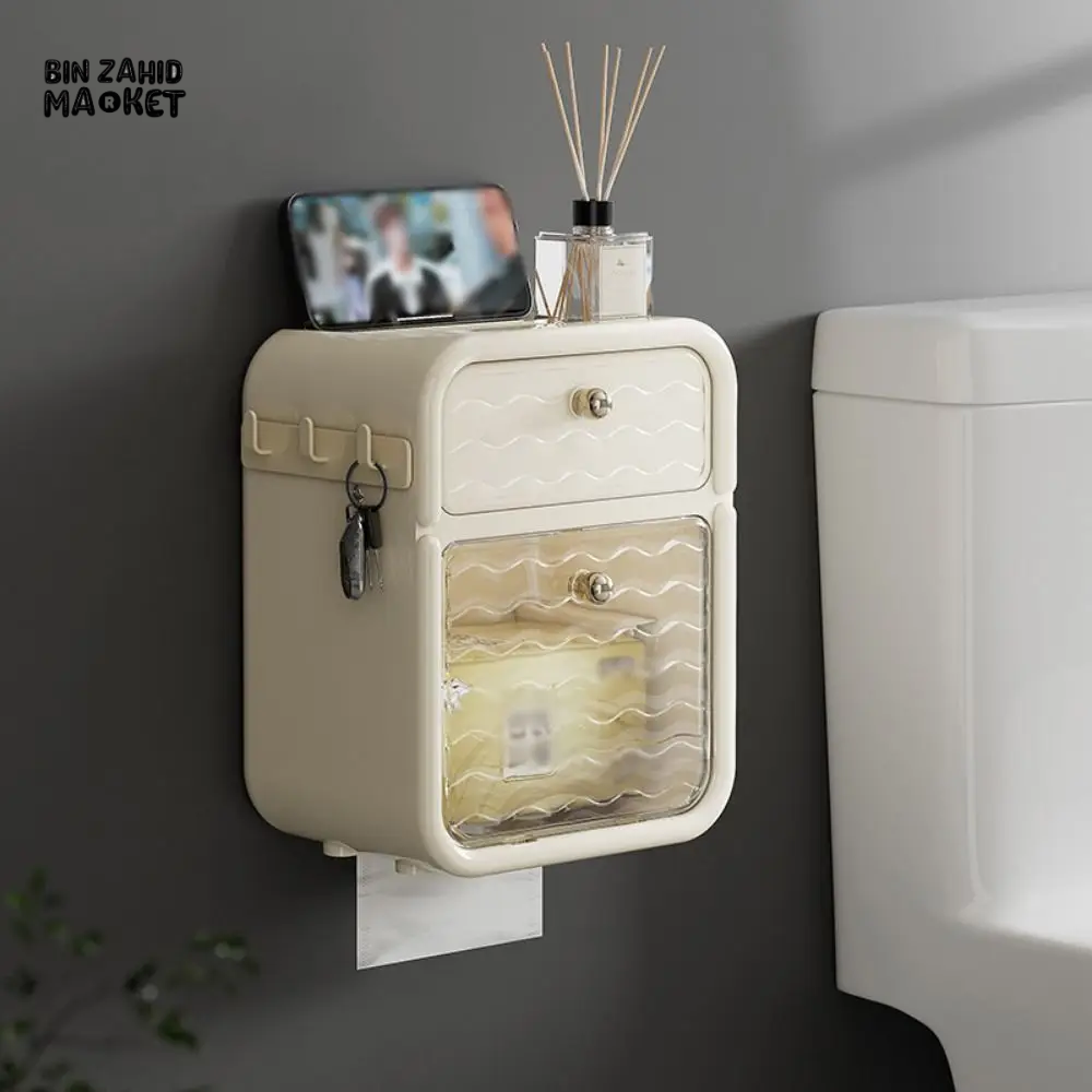 CREATIVE WALL-MOUNTED PAPER TOWEL HOLDER STURDY PLASTIC NAPKIN DISPENSER FOR KITCHEN & BATHROOM