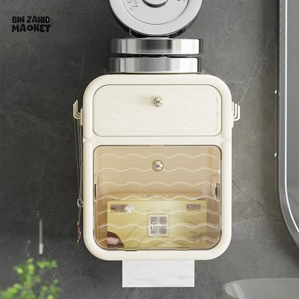 CREATIVE WALL-MOUNTED PAPER TOWEL HOLDER STURDY PLASTIC NAPKIN DISPENSER FOR KITCHEN & BATHROOM