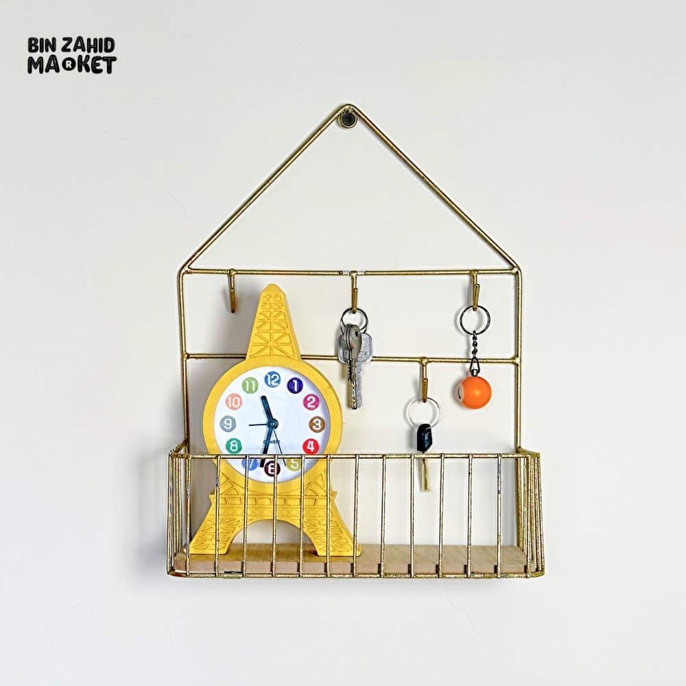 CREATIVE WALL-MOUNTED SHELF - HOOKS