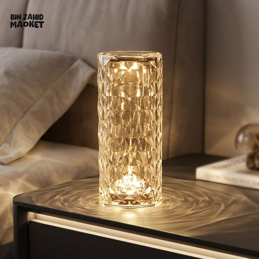 CRYSTAL DIAMOND LED TOUCH CONTROL TABLE LAMP