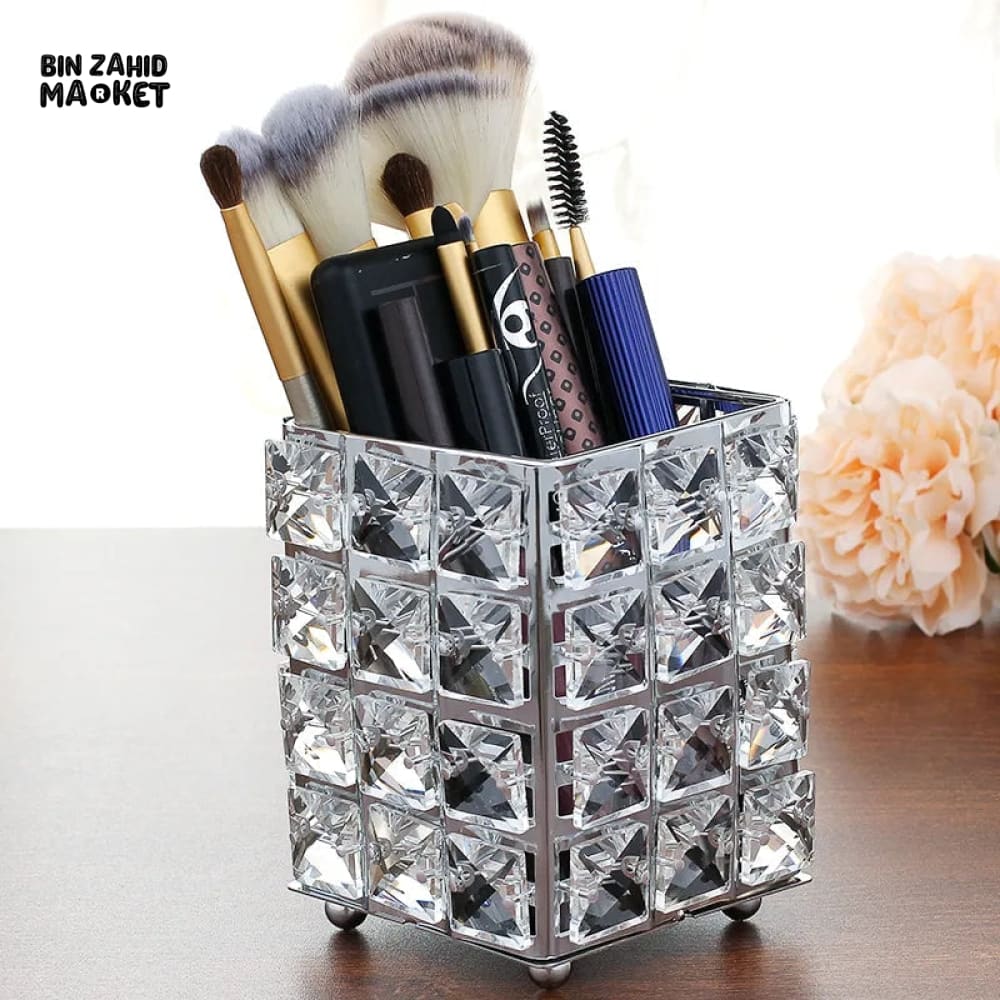 CRYSTAL MAKEUP BRUSH HOLDER