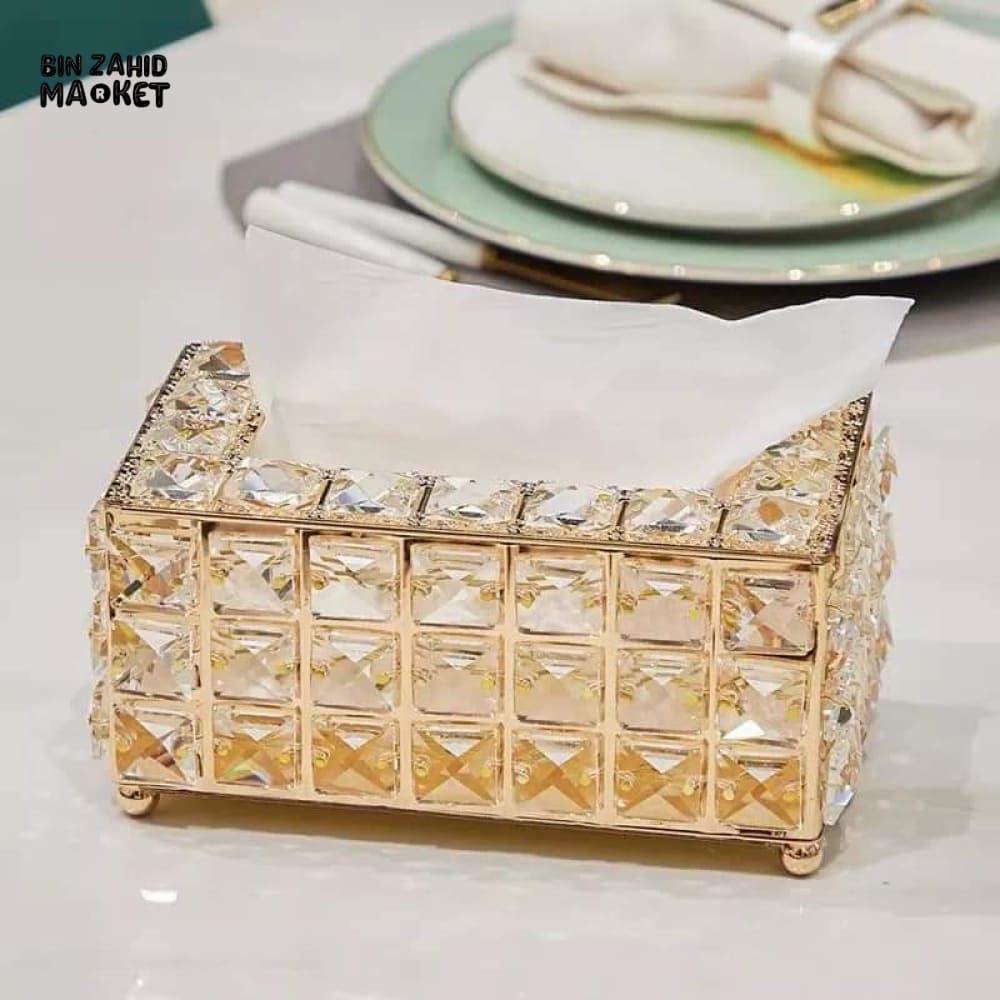 CRYSTAL TISSUE BOX