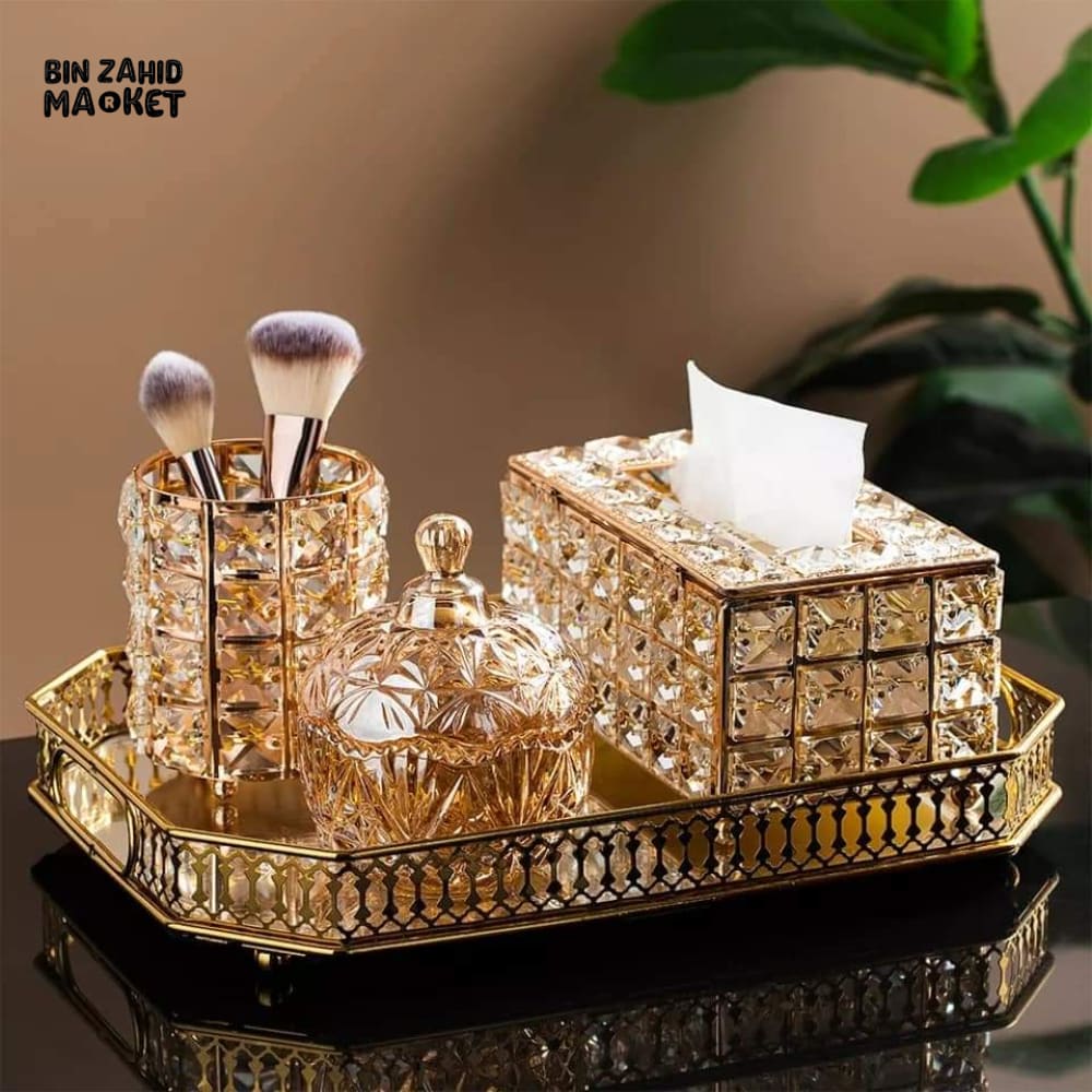 CRYSTAL TISSUE BOX