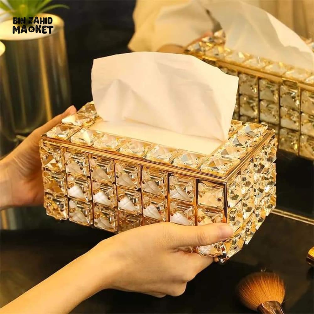 CRYSTAL TISSUE BOX