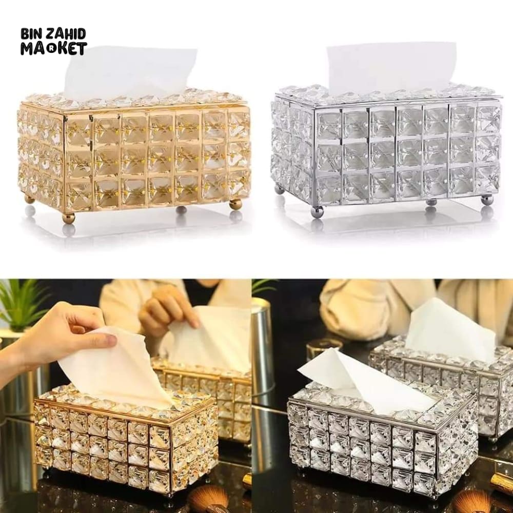CRYSTAL TISSUE BOX