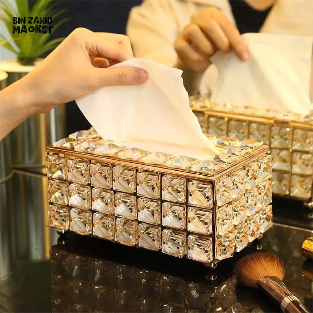 CRYSTAL TISSUE BOX