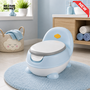 CUTE BABY POTTY TRAINING TOILET SEAT - LIGHT BLUE