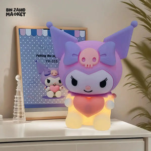 CUTE SILICONE LED NIGHT LIGHT USB RECHARGEABLE TOUCH CONTROL - KUROMI LOVE LIGHT