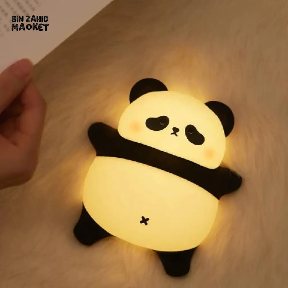 CUTE SILICONE LED NIGHT LIGHT USB RECHARGEABLE TOUCH CONTROL - LYING PANDA