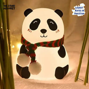 CUTE SILICONE LED NIGHT LIGHT USB RECHARGEABLE TOUCH CONTROL - MUFLER PANDA