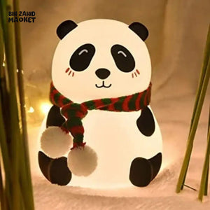 CUTE SILICONE LED NIGHT LIGHT USB RECHARGEABLE TOUCH CONTROL - MUFLER PANDA