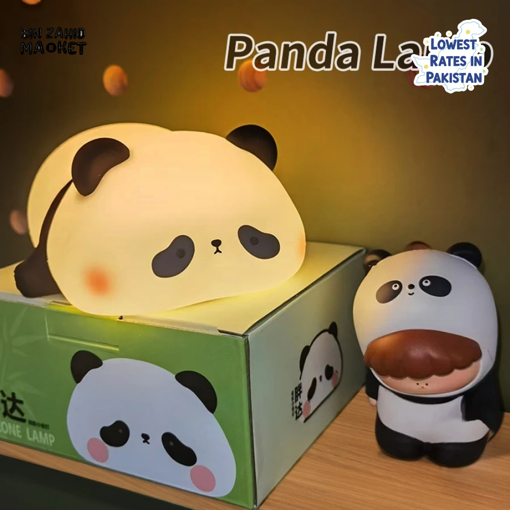 CUTE SILICONE LED NIGHT LIGHT USB RECHARGEABLE TOUCH CONTROL - PANDA