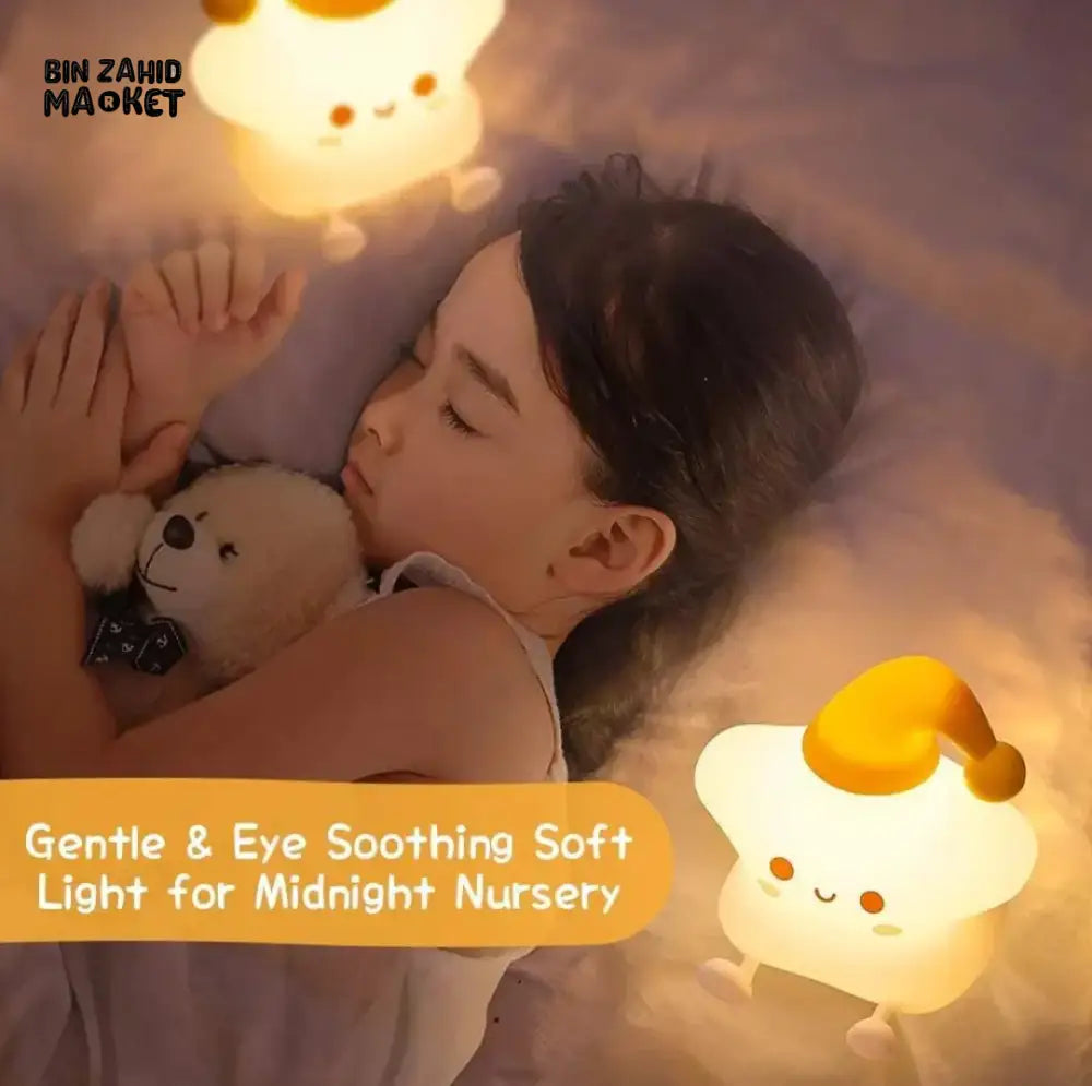 CUTE SILICONE LED NIGHT LIGHT USB RECHARGEABLE TOUCH CONTROL - PAT