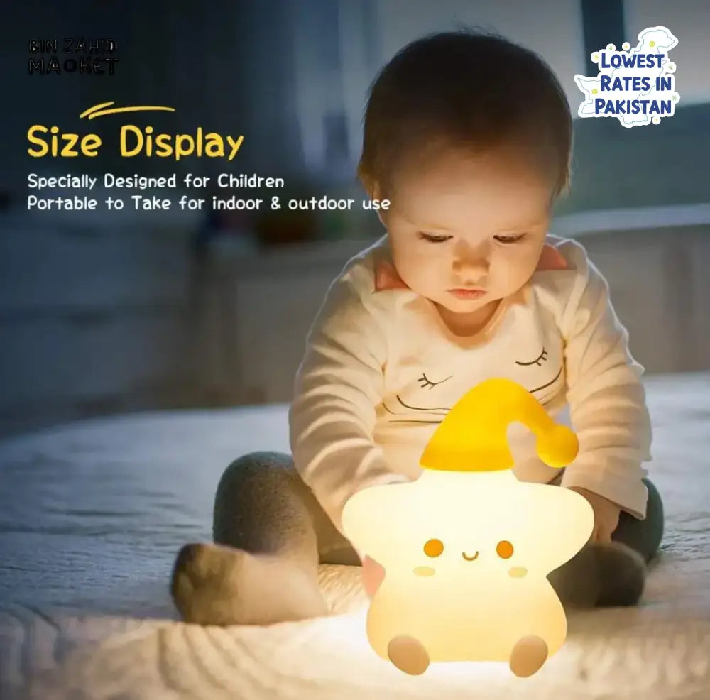 CUTE SILICONE LED NIGHT LIGHT USB RECHARGEABLE TOUCH CONTROL - PAT