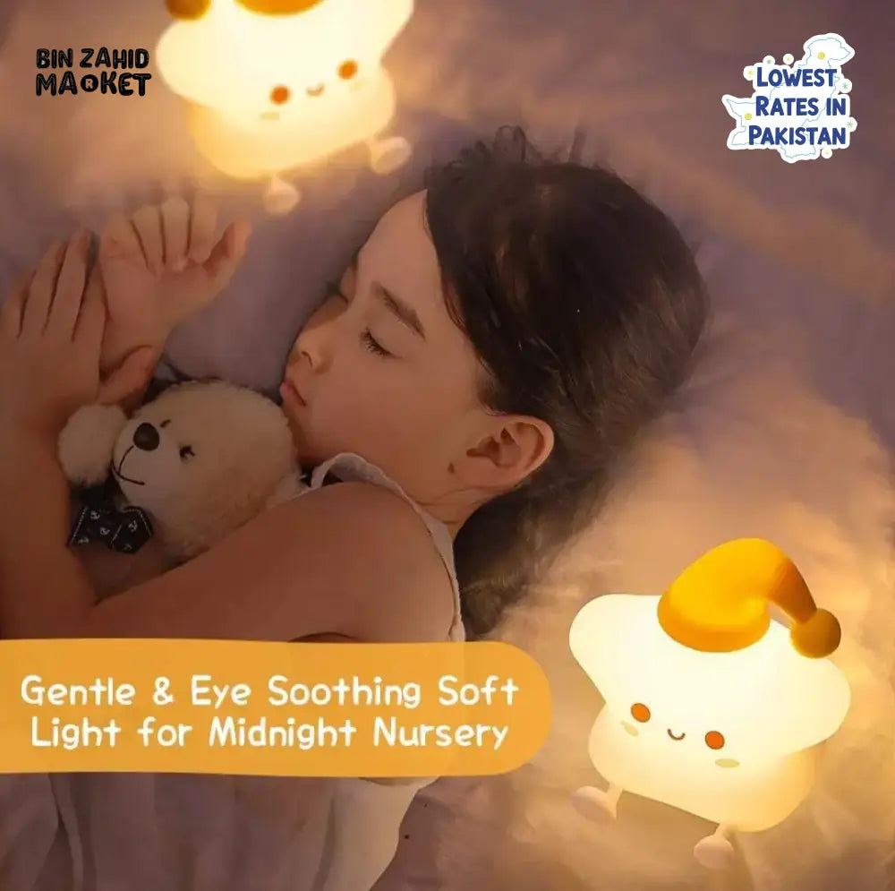 CUTE SILICONE LED NIGHT LIGHT USB RECHARGEABLE TOUCH CONTROL - PAT
