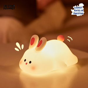 CUTE SILICONE LED NIGHT LIGHT USB RECHARGEABLE TOUCH CONTROL - RABBIT